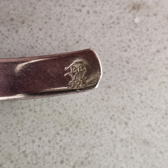 Navajo Native American Running Bear 15 Turquoise Stone Sterling Silver Cuff - Picture 6 of 8